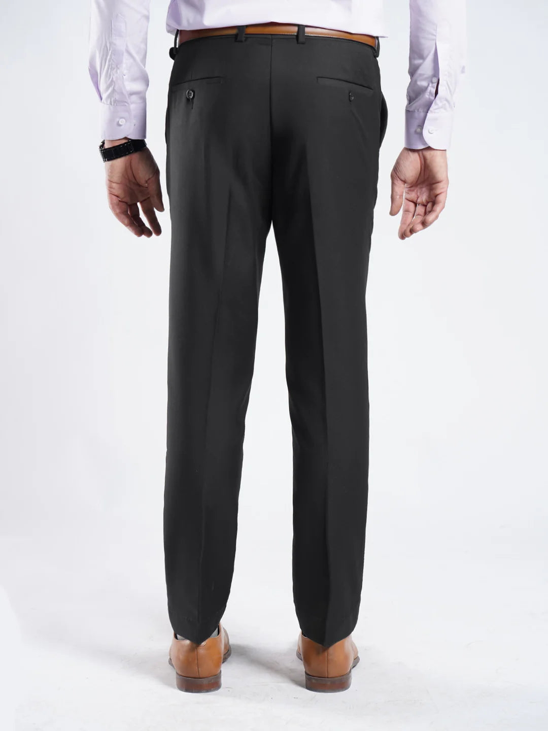 Black Regular Fit Formal Trouser