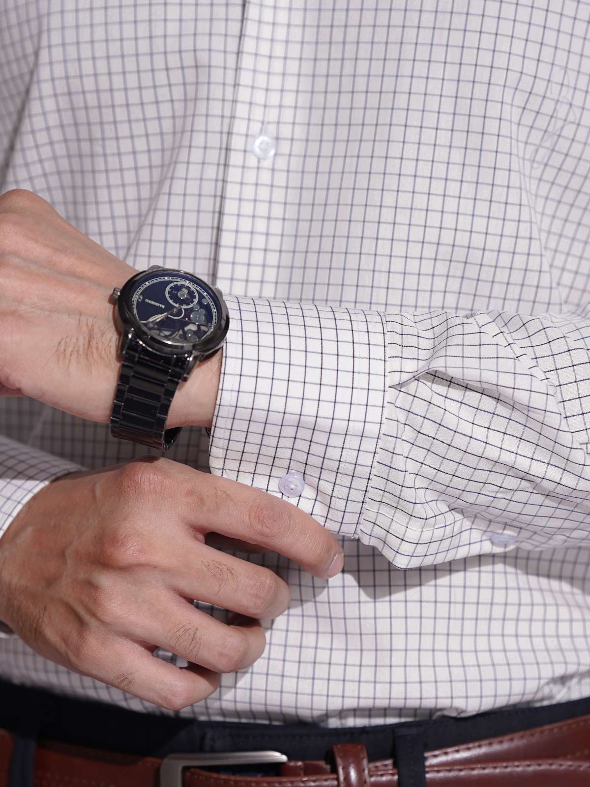 Mini-Check Formal Shirt