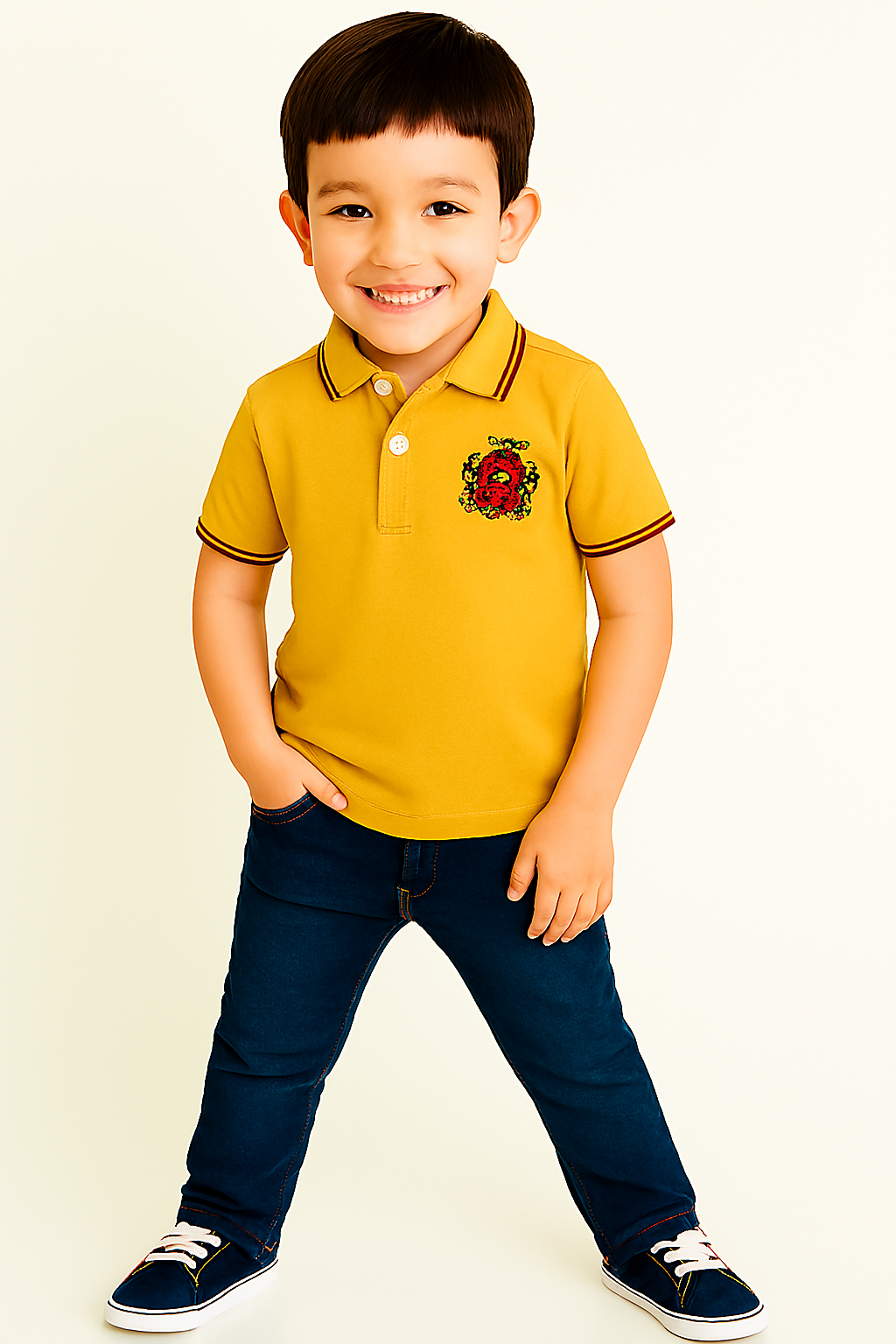 Boys pk cotton polo
