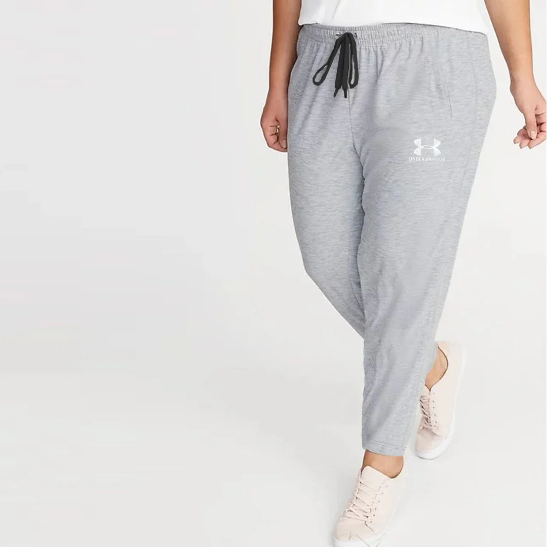 polo slim fit plus size light grey summer trouser for women