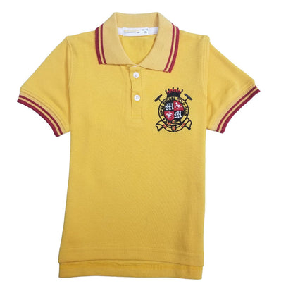 Yellow Color Kids Polo For Boys