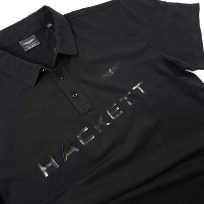 HKT Aston Martin Front Embroidered White & Black Polo