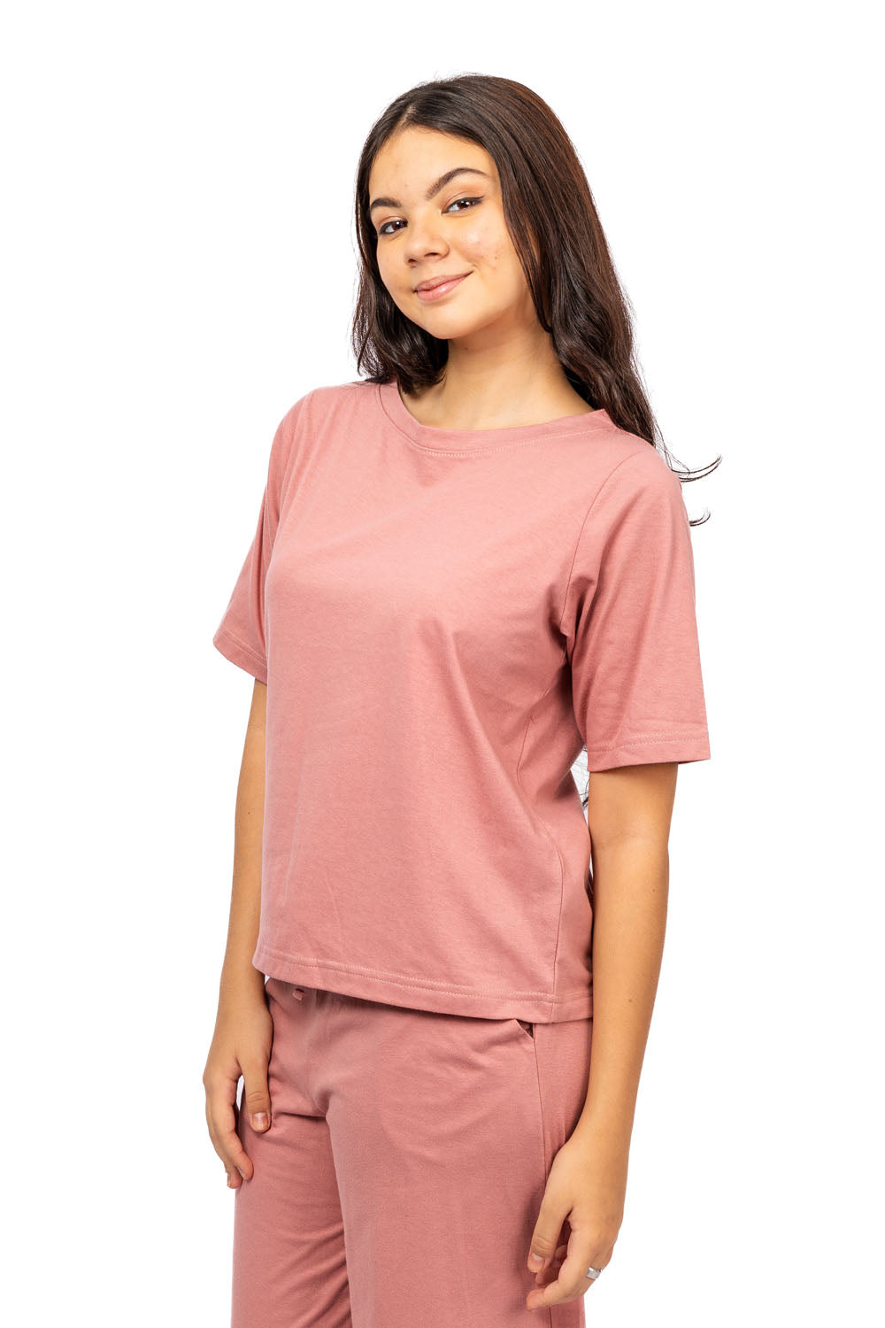 BOX FIT TEE WITH WIDE LEG TROUSERS