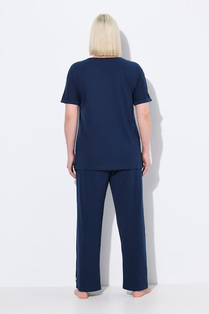 BOX FIT TEE WITH WIDE LEG TROUSERS