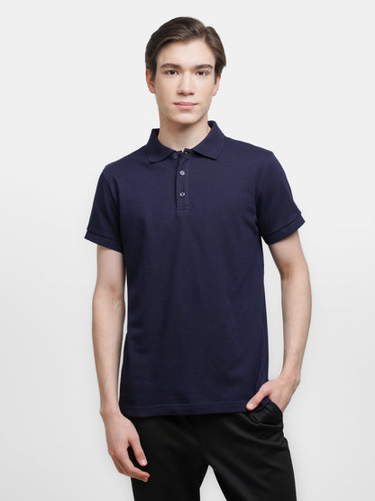 Classic Navy Blue Blue Polo T-shirt