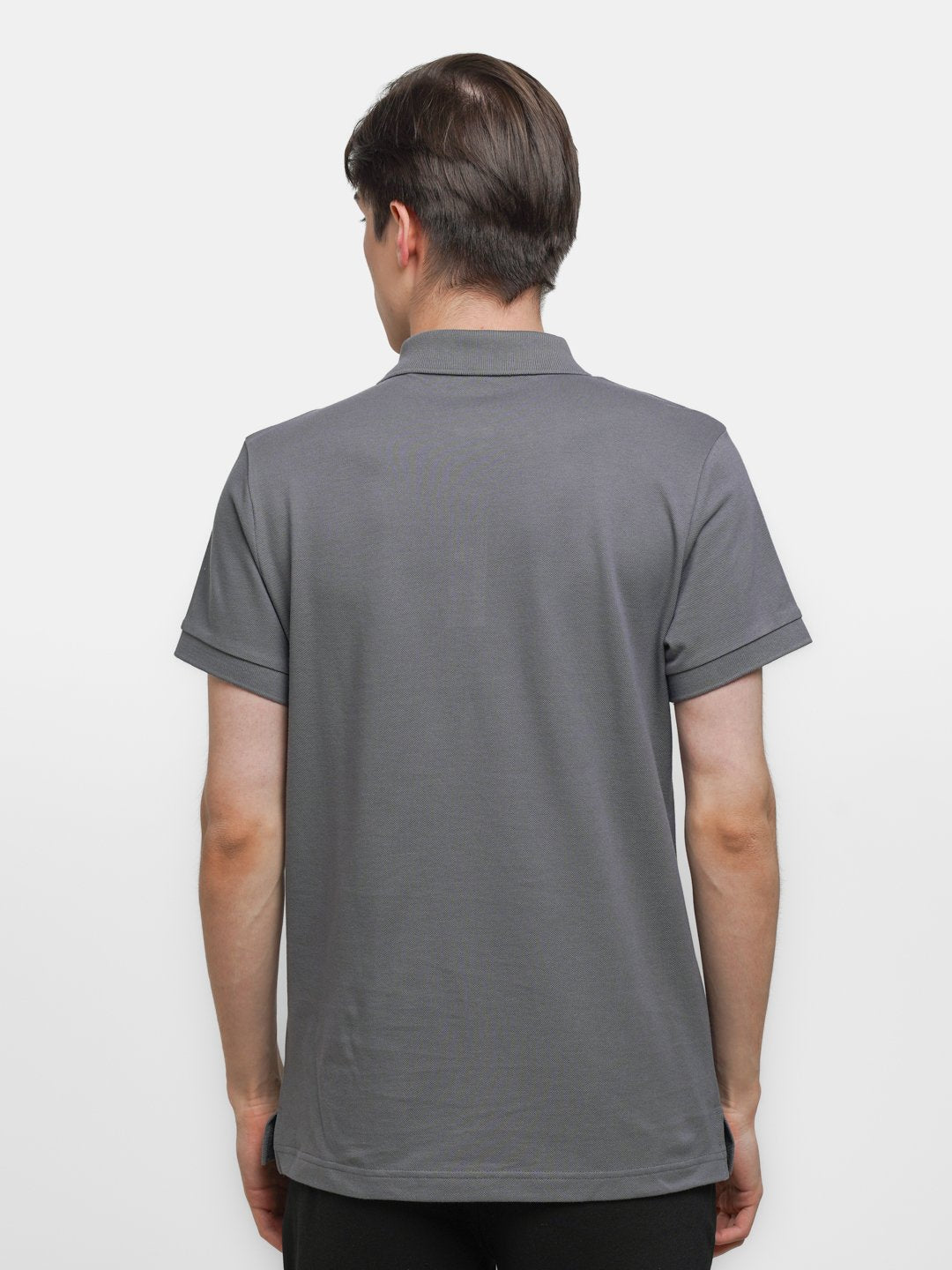Classic Grey Polo Cotton T-shirt