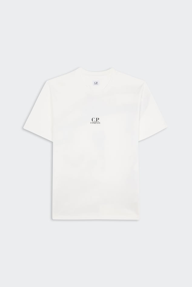 CP Front Print Short Sleeve T-Shirt White