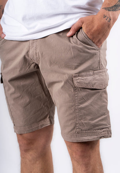 Soft Cotton Shorts in Sand Colour