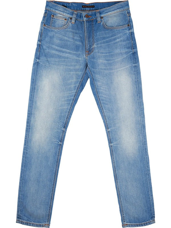 Washed jeans with slim fit in stretch denim