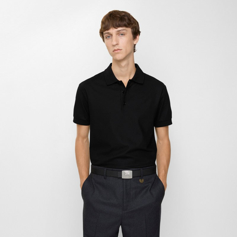 Cotton Polo Shirt Black