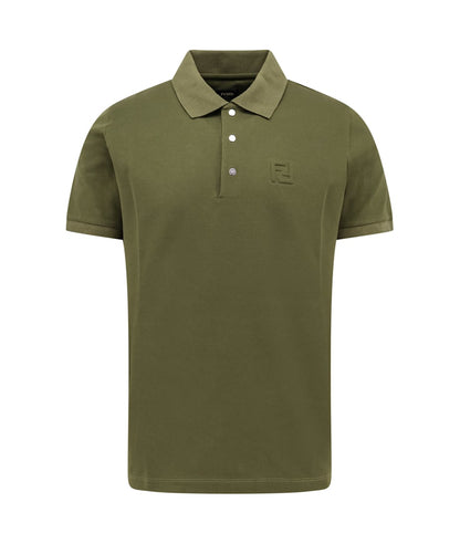 Olive Green Cotton Polo Shirt