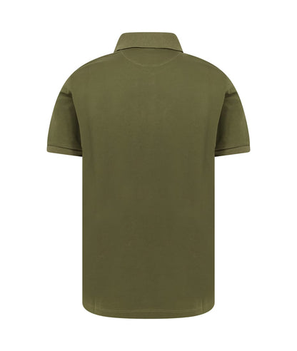 Olive Green Cotton Polo Shirt