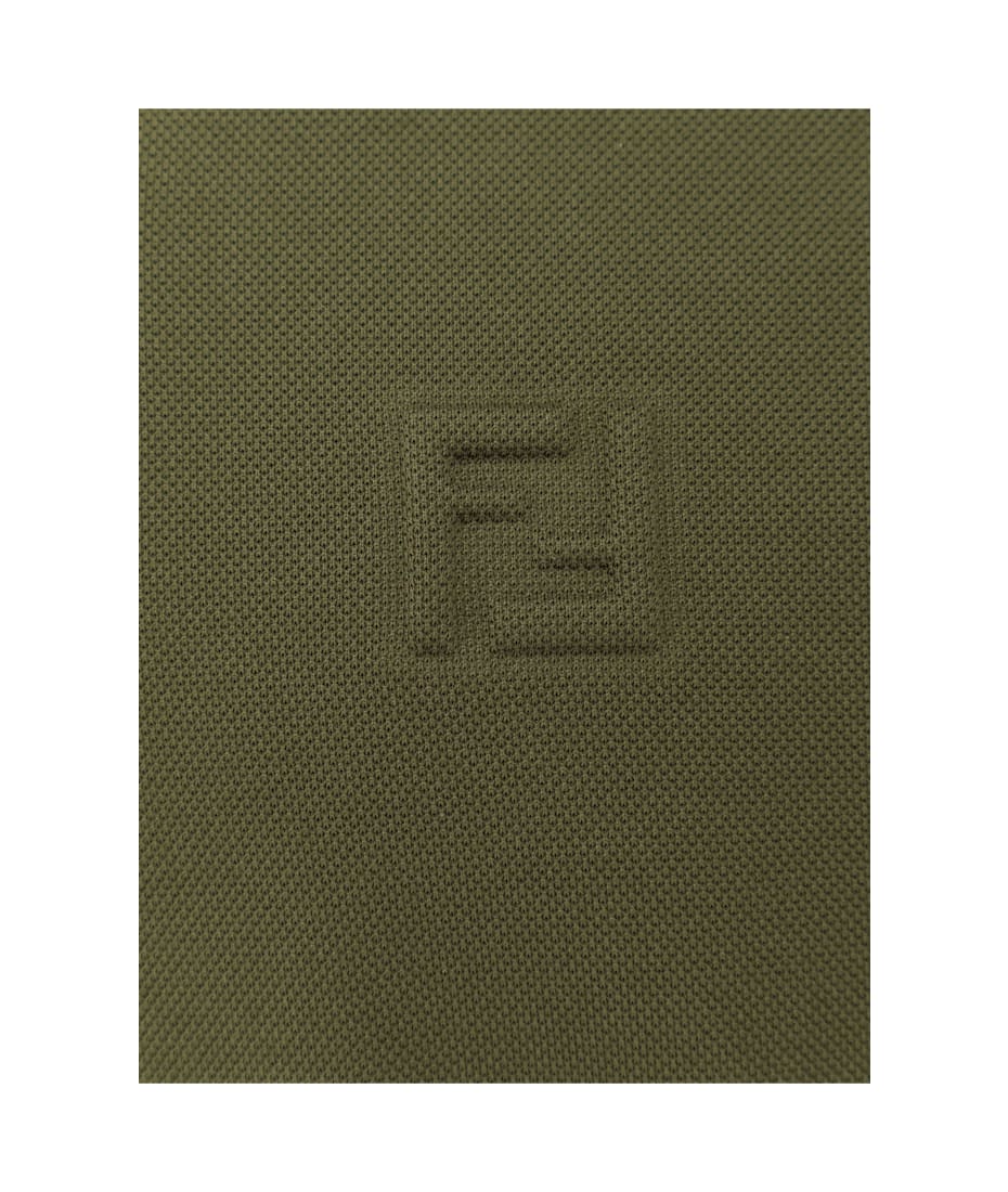 Olive Green Cotton Polo Shirt