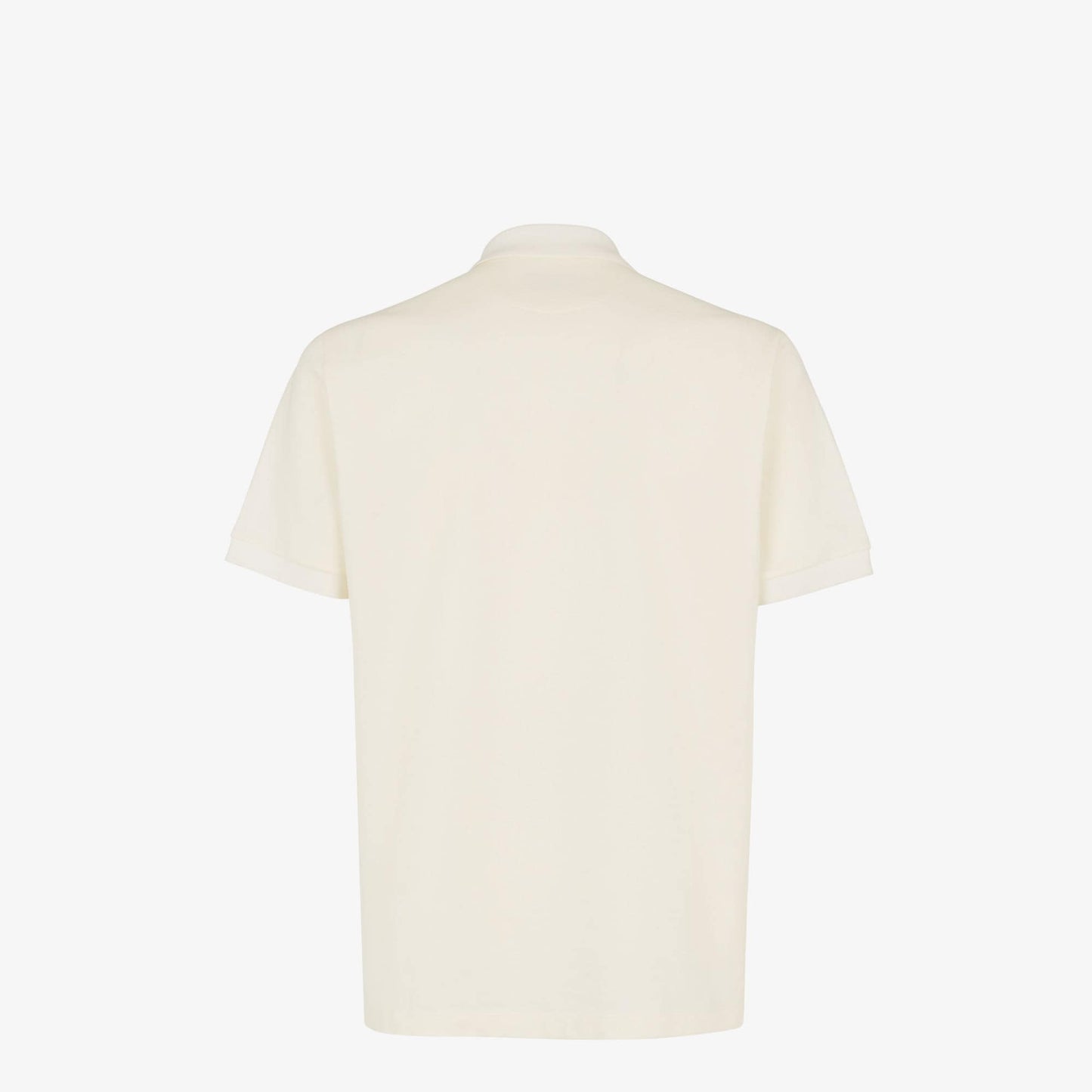 Cream Cotton polo shirt