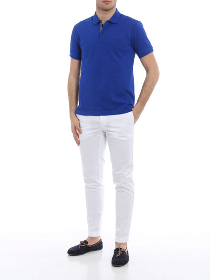 Oxford cotton pique polo shirt