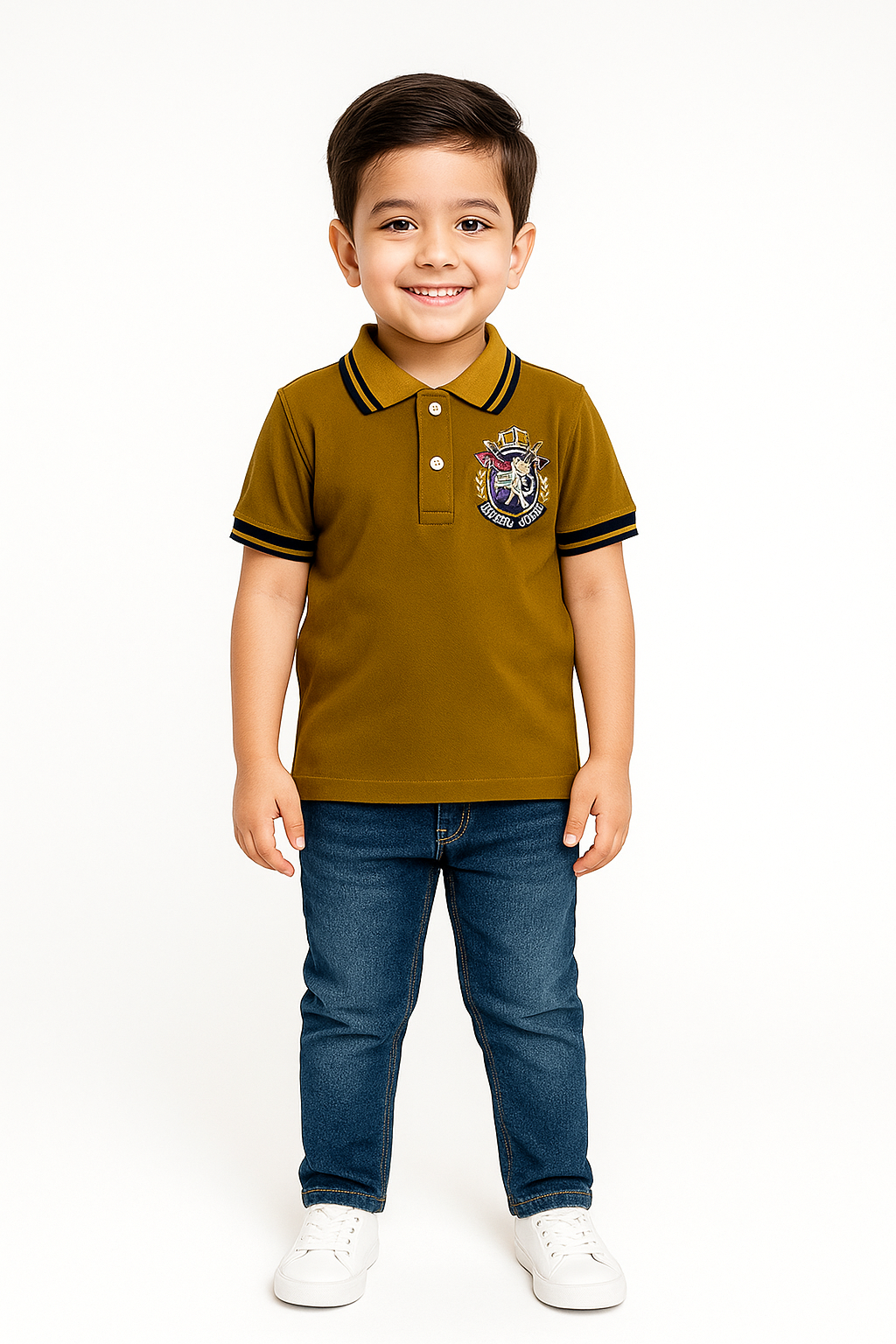Boys Jumbo Pique Polo
