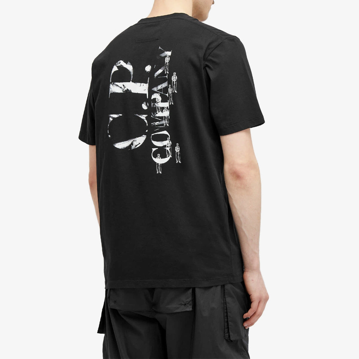 C.P. Company Men's Jersey Relaxed Graphic T-Shirt in Black