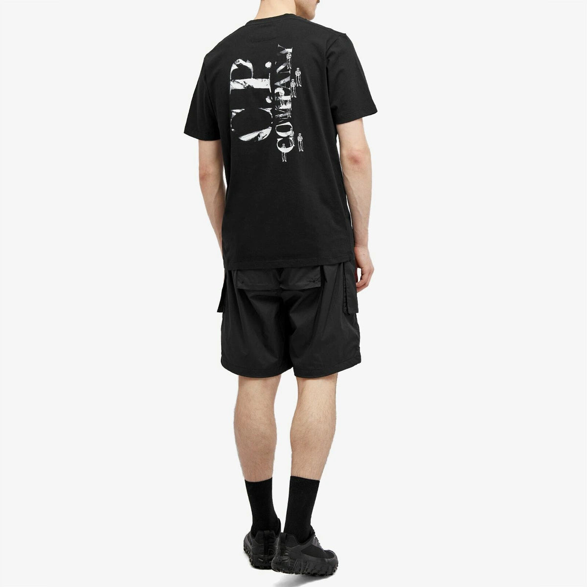 C.P. Company Men's Jersey Relaxed Graphic T-Shirt in Black