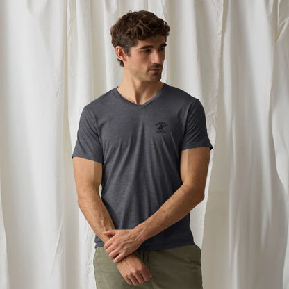Beverly Hills Men's Polo Club Embroidered V Neck Tee Shirt