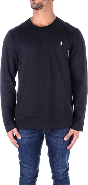 Men's Cotton Jersey Crewneck Long Sleeve Tshirt