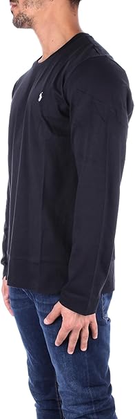 Men's Cotton Jersey Crewneck Long Sleeve Tshirt