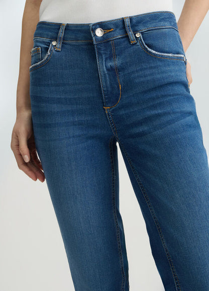 High-rise skinny jeans