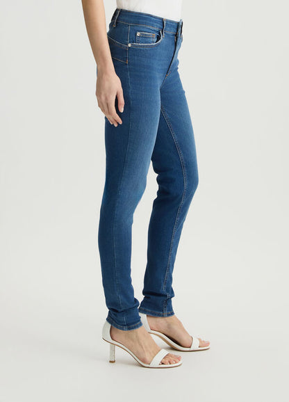 High-rise skinny jeans