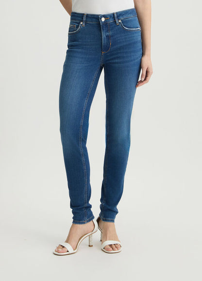 High-rise skinny jeans