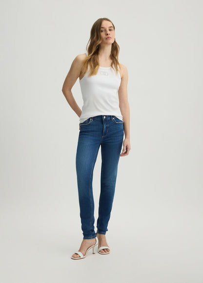 High-rise skinny jeans