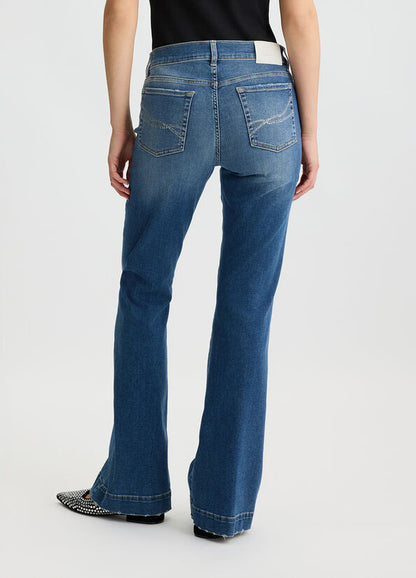 High-rise flared jeans