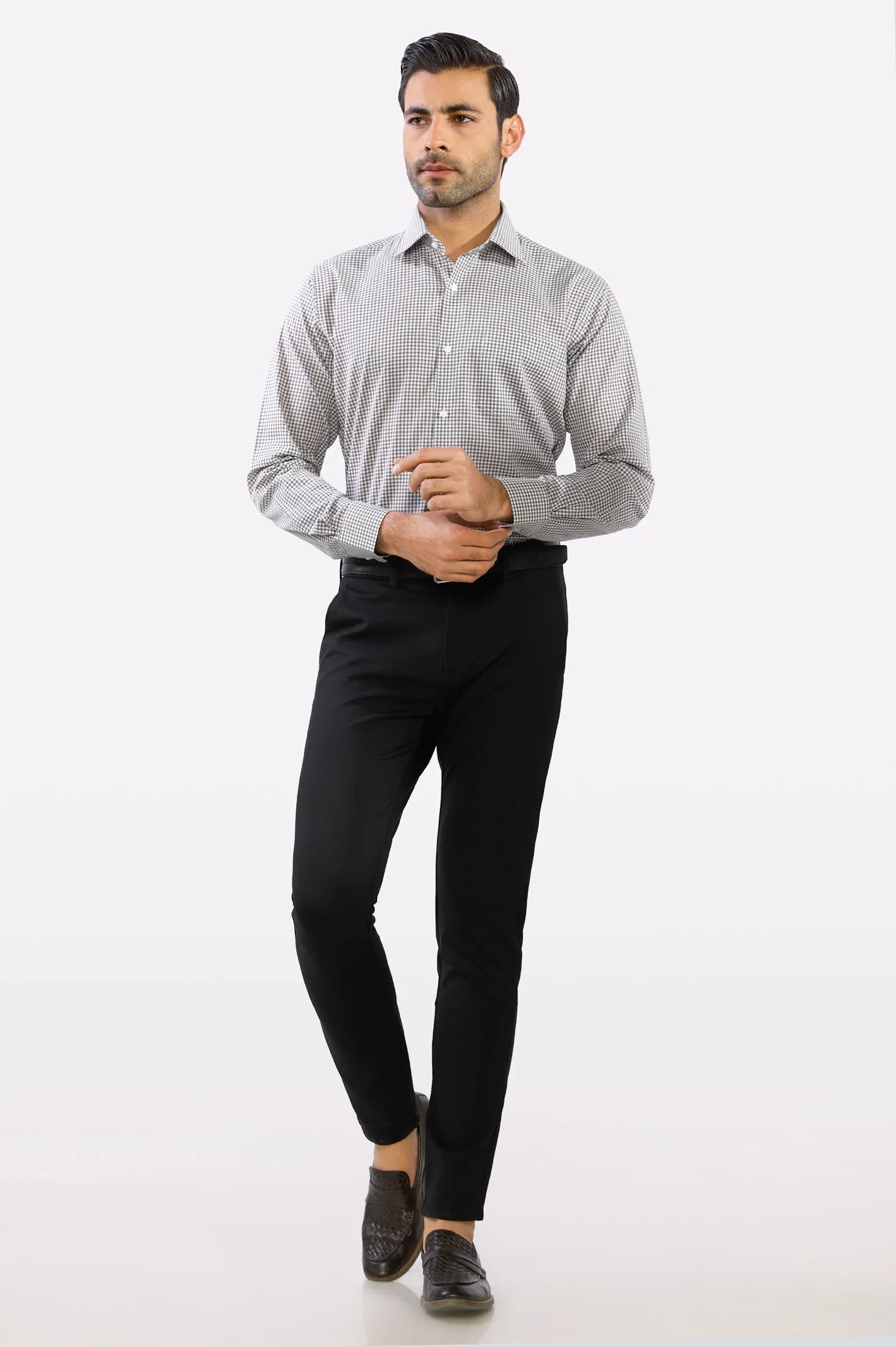 Mini-Check Formal Shirt