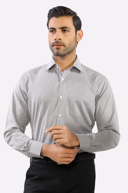Mini-Check Formal Shirt