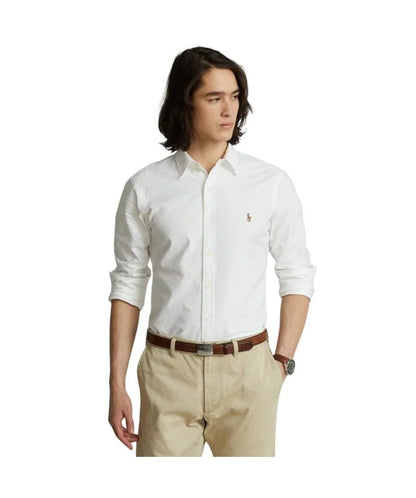 Polo Ralph Lauren Custom Fit Button-Down Oxford Shirt White