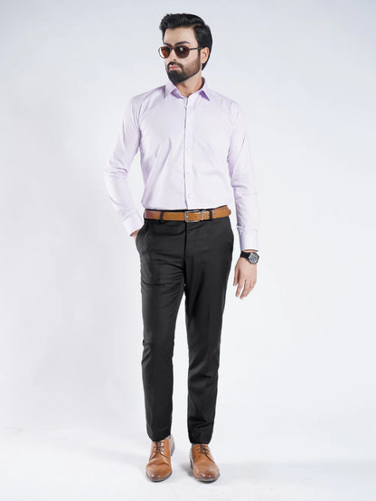 Black Regular Fit Formal Trouser