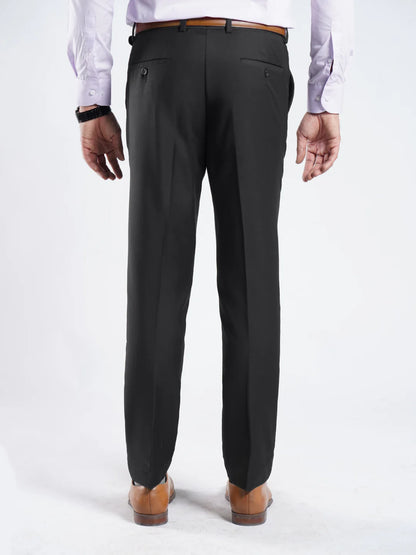 Black Regular Fit Formal Trouser
