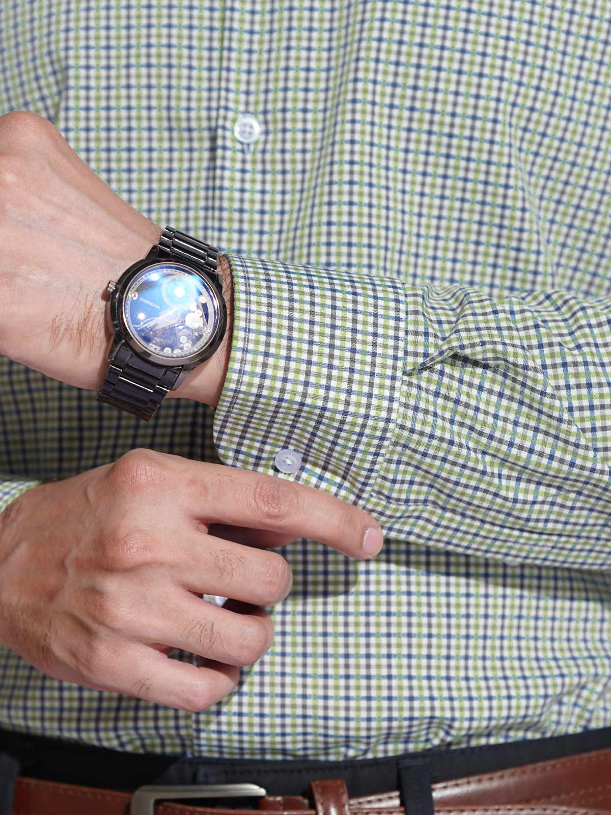 Mini-Check Formal Shirt