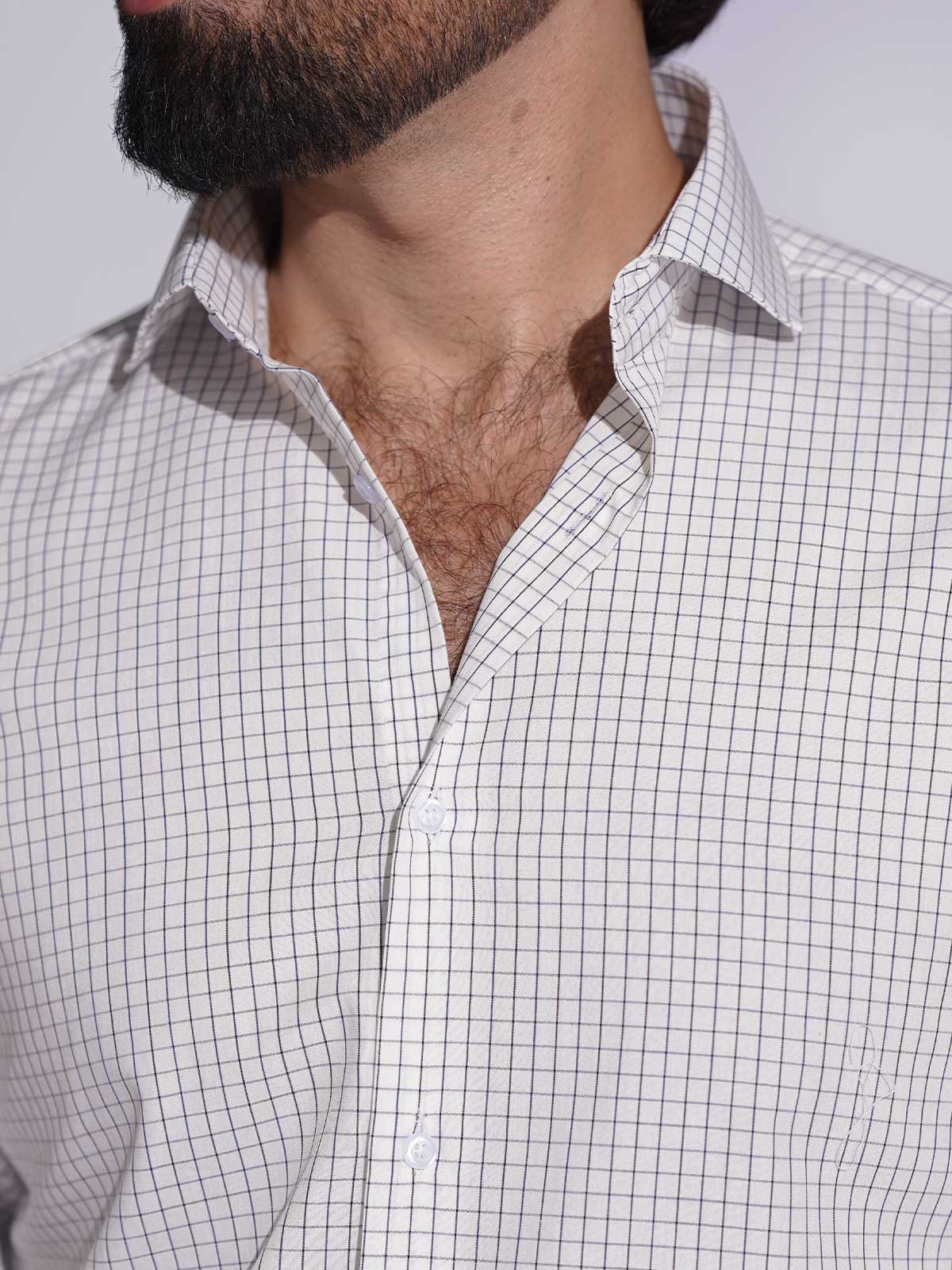 Mini-Check Formal Shirt