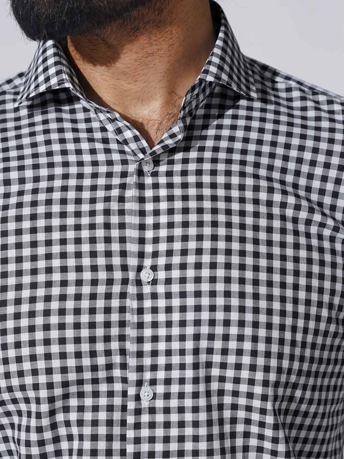 Multicolor Mini-Check Formal Shirt