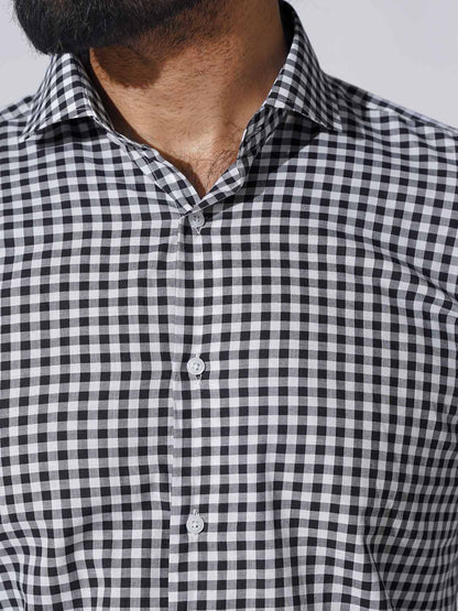 Multicolor Mini-Check Formal Shirt