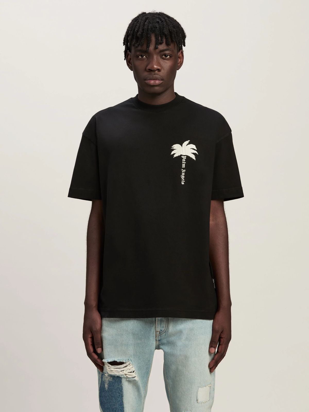 Palm Angel Palm tree-print cotton T-shirt