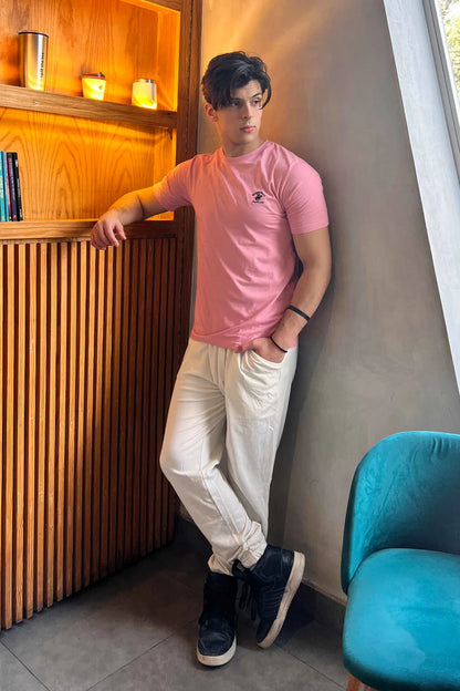 Beverly Hills Men's Polo Club Embroidered Crew Neck Tee Shirt