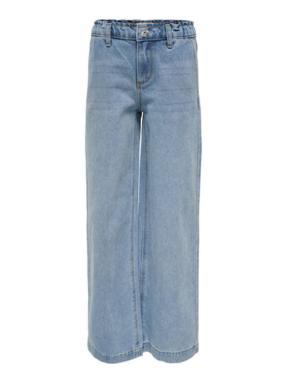 KIDS Blue Commet Wide Leg Elasticated Waist Jeans