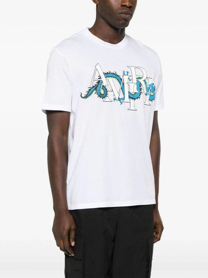 Amiri Dragon Logo-print Cotton T-shirt