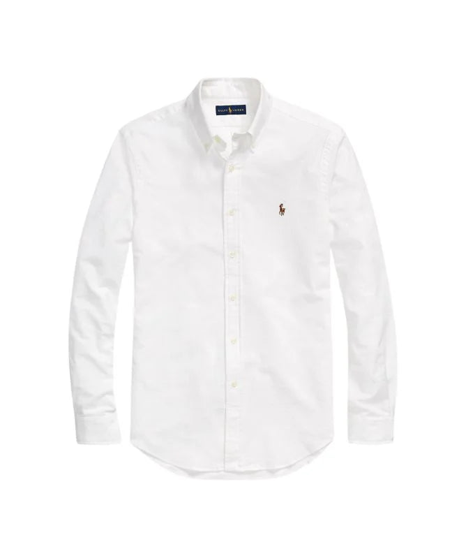 Polo Ralph Lauren Custom Fit Button-Down Oxford Shirt White