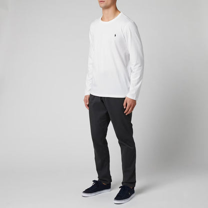 Men's Cotton Jersey Crewneck Long Sleeve Tshirt
