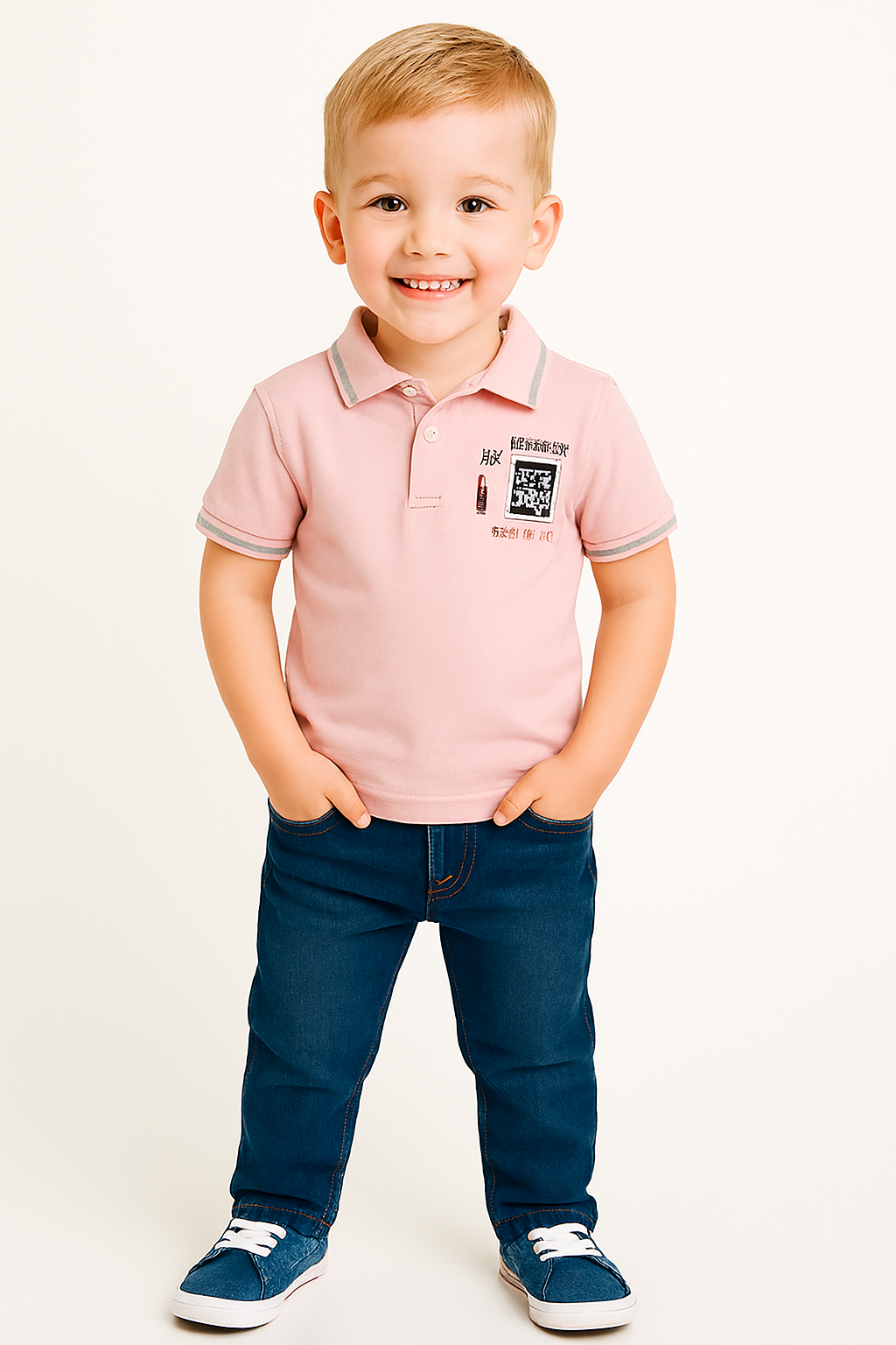 Boys Jumbo Pique Polo