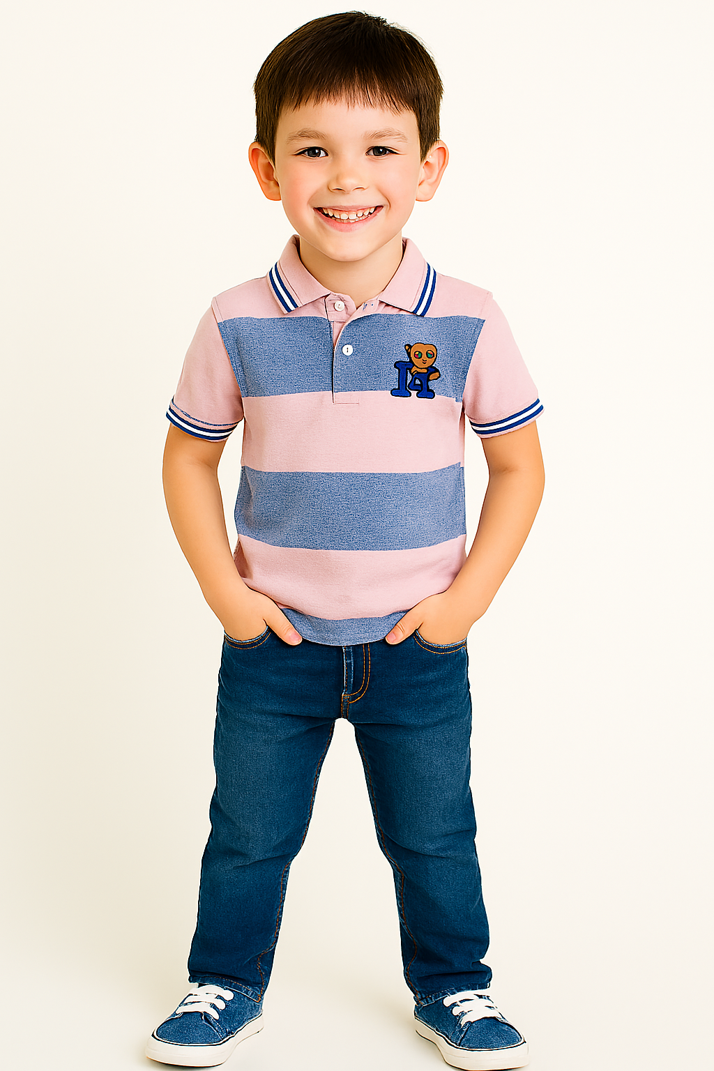 Boys Jumbo Pique Polo